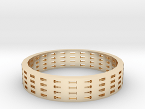 Reel Ring in 14k Gold Plated Brass
