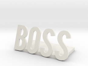 boss logo1 desk bussiness in White Natural Versatile Plastic