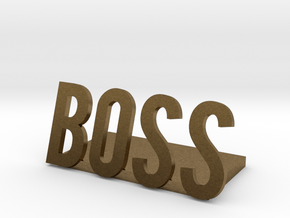 boss logo1 desk bussiness in Natural Bronze