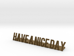 Have a nice day desk business logo 1 in Natural Bronze