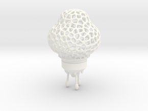 Space Rocket LED tealight lamp in White Processed Versatile Plastic