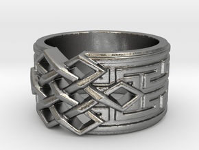 Endless Knot Ring (Multiple Sizes) in Natural Silver