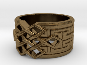 Endless Knot Ring (Multiple Sizes) in Natural Bronze