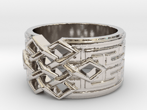 Endless Knot Ring (Multiple Sizes) in Rhodium Plated Brass