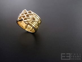 Endless Knot Ring (Multiple Sizes) in 18k Gold Plated Brass