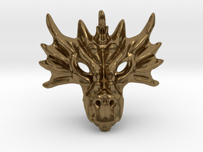 Aegis Dragon Pendant in Natural Bronze