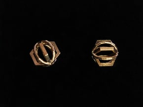 Jennie Studs in Natural Bronze