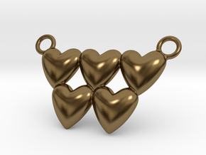 Olympic Hearts - Rio 2016 in Polished Bronze