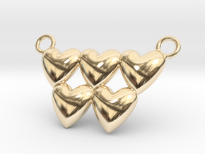 Olympic Hearts - Rio 2016 in 14K Yellow Gold