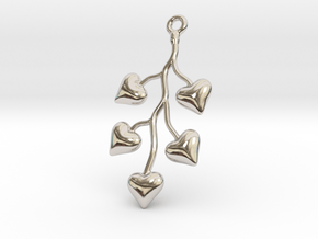 Cluster Of Hearts in Platinum