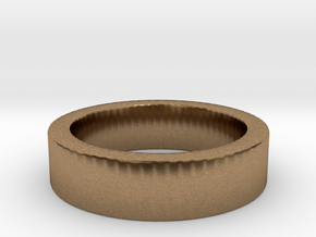 Basic Ring US5 in Natural Brass