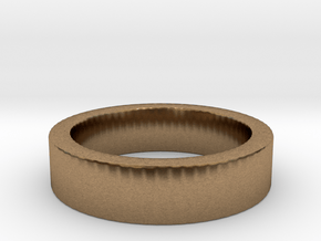 Basic Ring US6 in Natural Brass