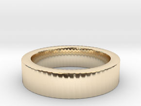 Basic Ring US6 in 14k Gold Plated Brass