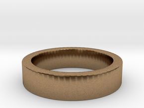 Basic Ring US7 in Natural Brass