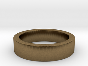 Basic Ring US7 in Natural Bronze