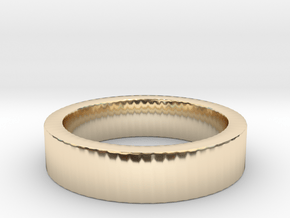 Basic Ring US7 1/4 in 14k Gold Plated Brass
