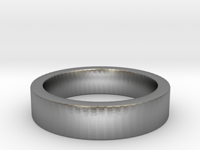 Basic Ring US8 in Natural Silver
