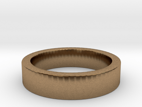 Basic Ring US8 in Natural Brass