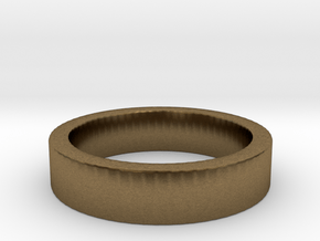 Basic Ring US8 in Natural Bronze
