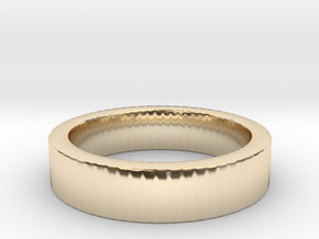 Basic Ring US8 in 14k Gold Plated Brass
