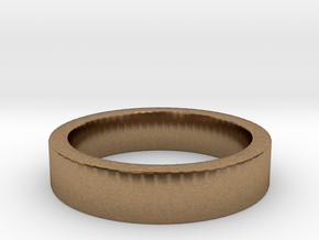 Basic Ring US9 in Natural Brass