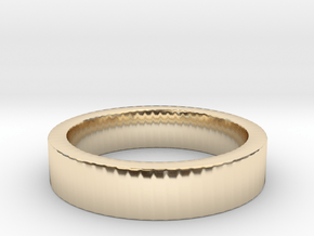 Basic Ring US9 in 14k Gold Plated Brass