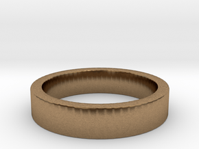 Basic Ring US10 in Natural Brass