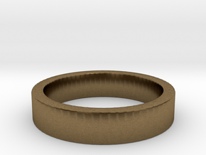 Basic Ring US10 in Natural Bronze