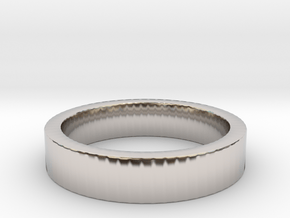 Basic Ring US10 in Rhodium Plated Brass