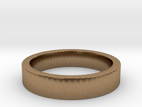 Basic Ring US11 in Natural Brass