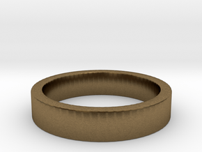 Basic Ring US11 in Natural Bronze