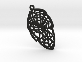 Leaf earring- Bring the nature close to you. in Black Natural Versatile Plastic