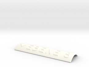 EBENE 8 mit Pfeil nach unten in White Processed Versatile Plastic