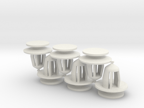 Honda Pilot Scuff Plate Retainer Q=6 in White Natural Versatile Plastic