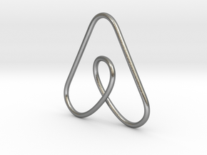 Airbnb Keychain in Natural Silver