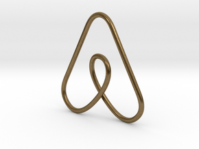Airbnb Keychain in Natural Bronze