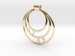 Celestial Circles in 14k Gold Plated Brass
