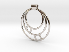 Celestial Circles in Rhodium Plated Brass