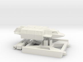 Squad Shuttle, X-Wing Base (V, The Visitors) 1/270 in White Natural Versatile Plastic
