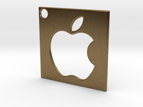Apple - Logo Pendant in Natural Bronze