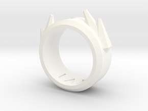 2016 Futuristic Ring in White Processed Versatile Plastic