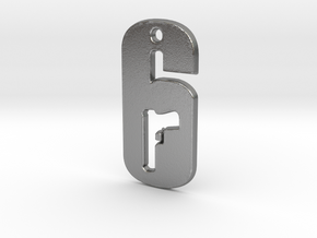Tom Clancy's Rainbow Six -Logo Pendant in Natural Silver