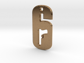 Tom Clancy's Rainbow Six -Logo Pendant in Natural Brass