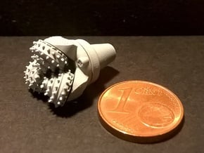 Tricone drillbit  in White Natural Versatile Plastic