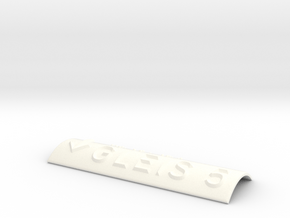 GLEIS 5 mit Pfeil nach unten in White Processed Versatile Plastic