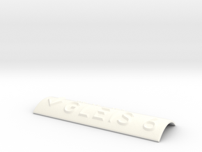 GLEIS 6 mit Pfeil nach unten in White Processed Versatile Plastic