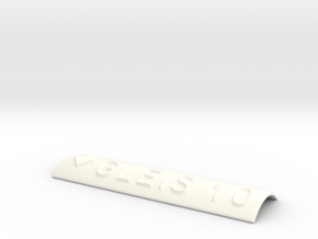 GLEIS 10 mit Pfeil nach unten in White Processed Versatile Plastic