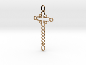 Sacrifice Pendant - Front - Small in Polished Brass