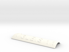 GLEIS 11 mit Pfeil nach oben in White Processed Versatile Plastic