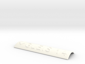 GLEIS 14 mit Pfeil nach unten in White Processed Versatile Plastic